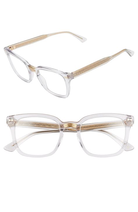 gucci 001s transparent glasses